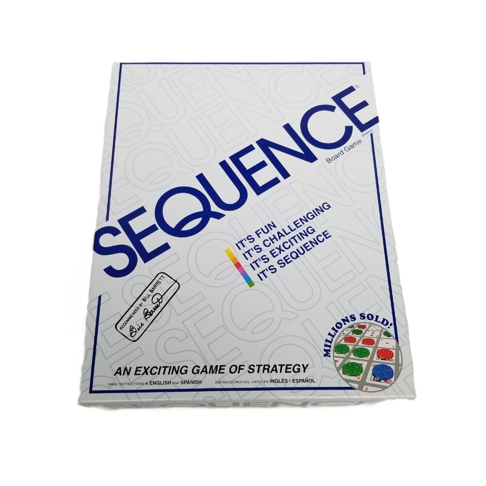 Sequence Board Game 1995 Jax Complete Open Box Strategy Family Game Night